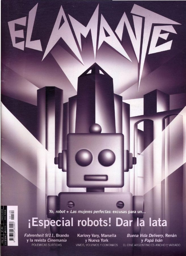 AMANTE CINE | EL magazine side cover Issue 148 August 2004