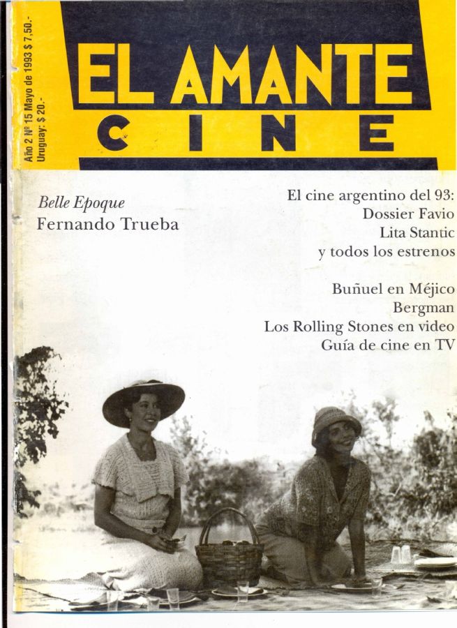 AMANTE CINE | EL magazine side cover Issue 15 May 1993