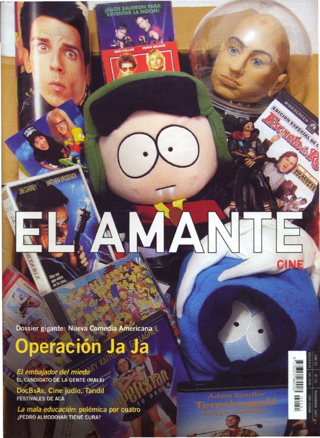 AMANTE CINE | EL magazine side cover Issue 151 November 2004