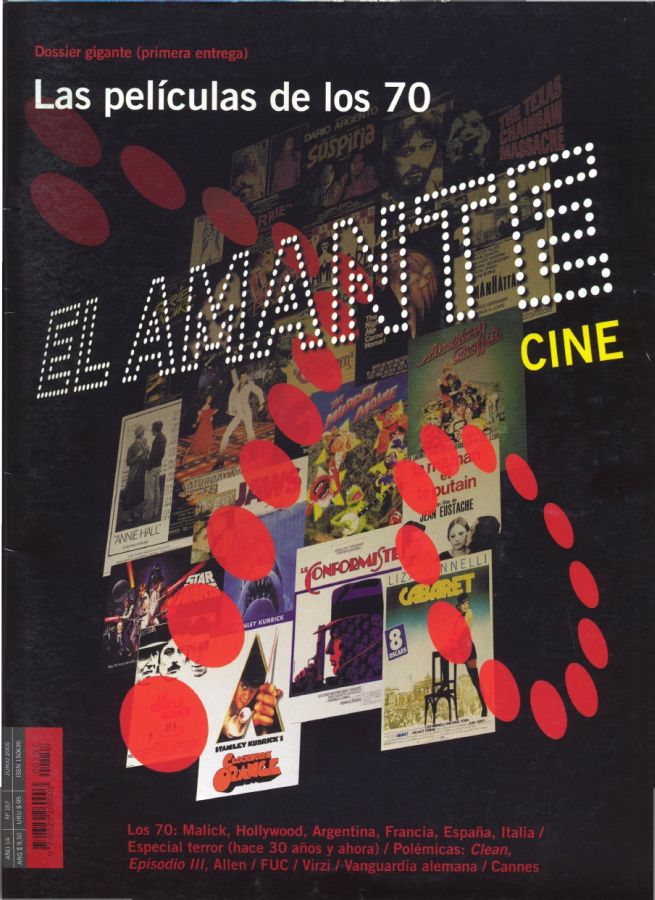 AMANTE CINE | EL magazine side cover Issue 157 June 2005