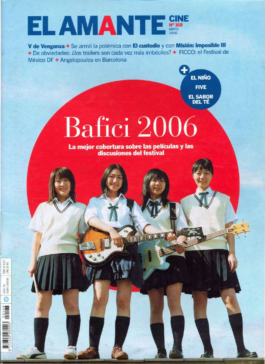 AMANTE CINE | EL magazine side cover Issue 168 May 2006
