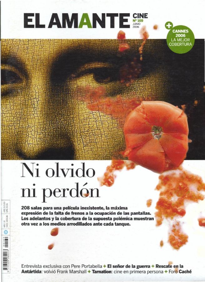 AMANTE CINE | EL magazine side cover Issue 169 June 2006