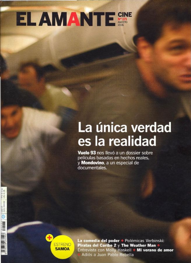 AMANTE CINE | EL magazine side cover Issue 171 August 2006
