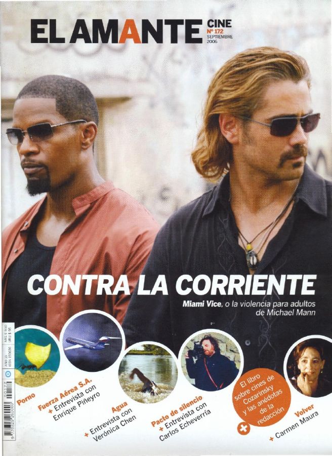 AMANTE CINE | EL magazine side cover Issue 172 September 2006