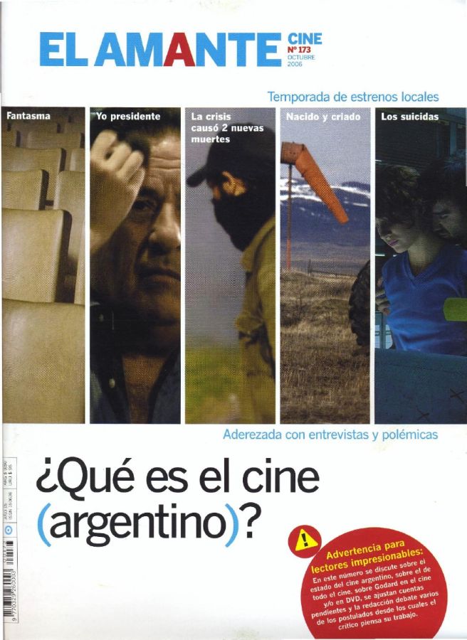 AMANTE CINE | EL magazine side cover Issue 173 October 2006