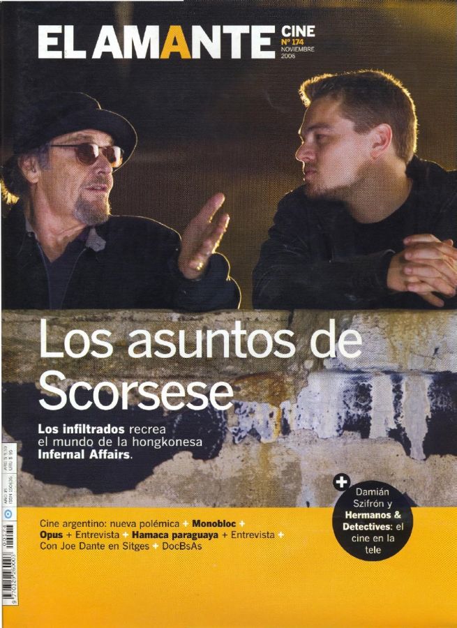 AMANTE CINE | EL magazine side cover Issue 174 November 2006