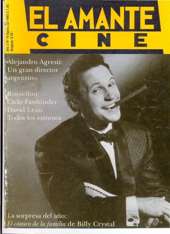 AMANTE CINE | EL magazine side cover Issue 18 August 1993
