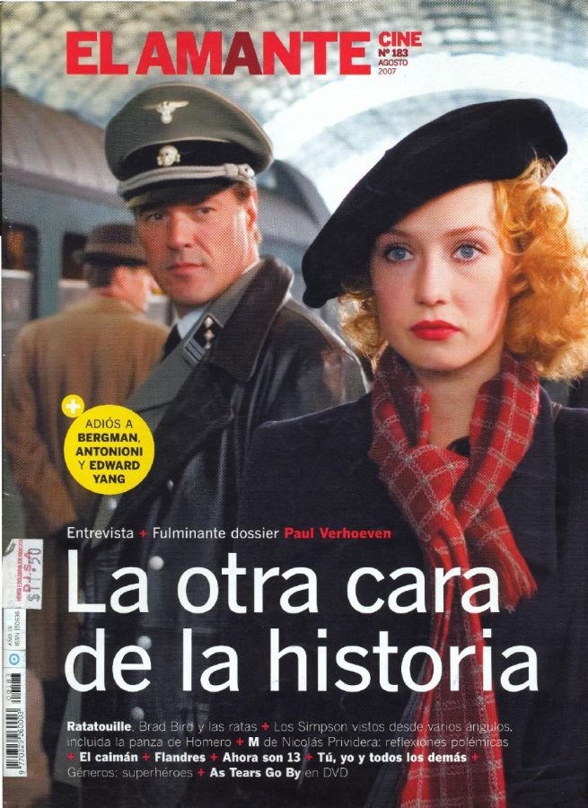 AMANTE CINE | EL magazine side cover Issue 183 August 2007