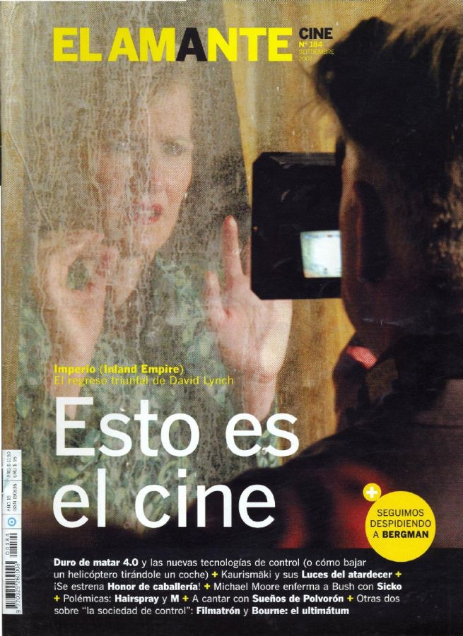 AMANTE CINE | EL magazine side cover Issue 184 September 2007