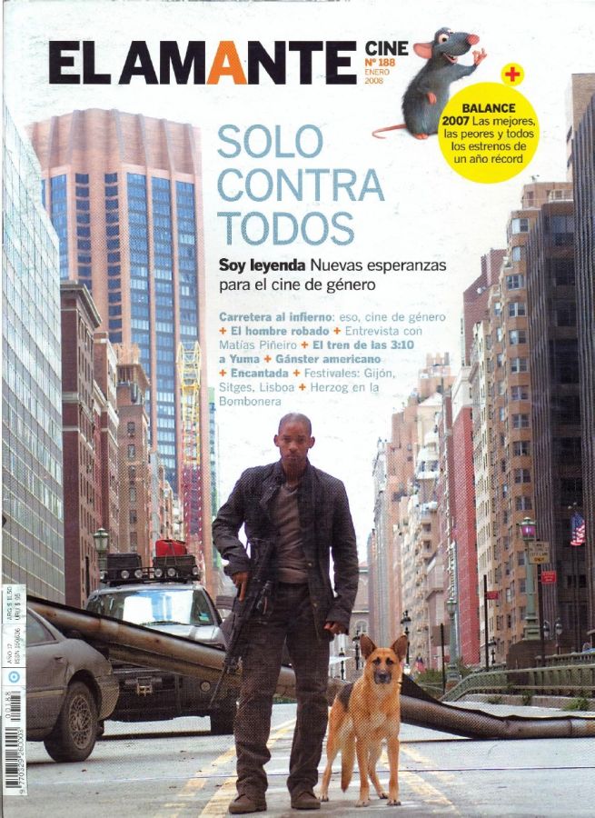 AMANTE CINE | EL magazine side cover Issue 188 January 2008