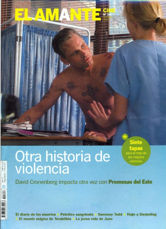 AMANTE CINE | EL magazine side cover Issue 189 February 2008