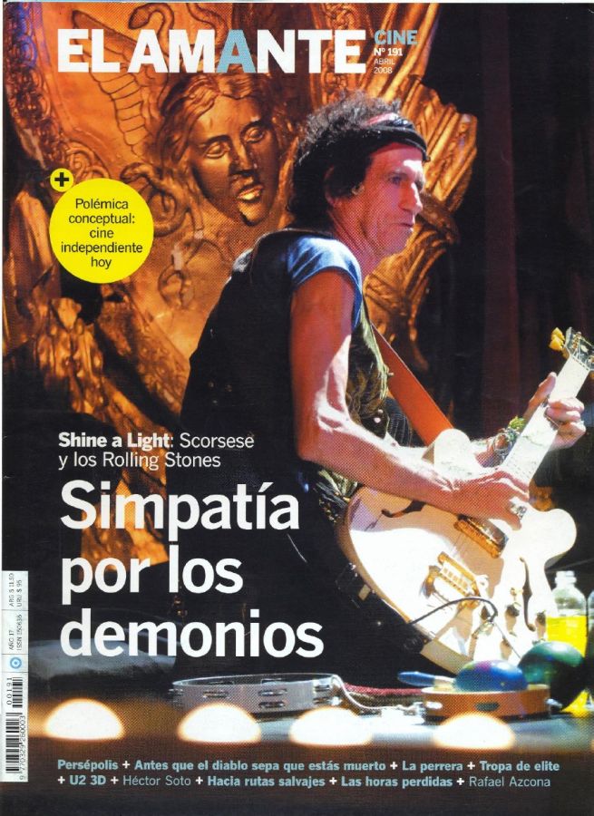 AMANTE CINE | EL magazine side cover Issue 191 April 2008