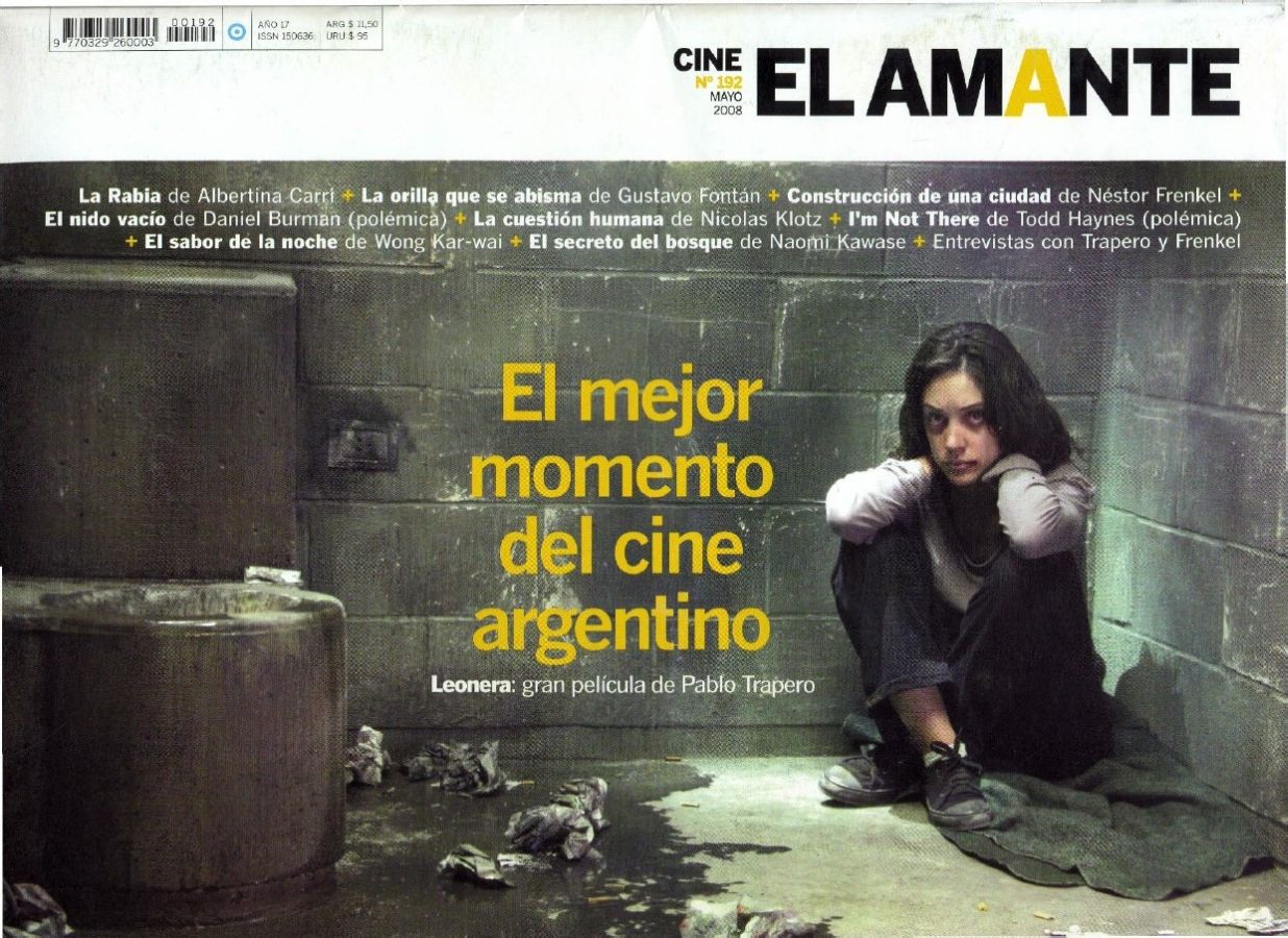 AMANTE CINE | EL magazine side cover Issue 192 May 2008