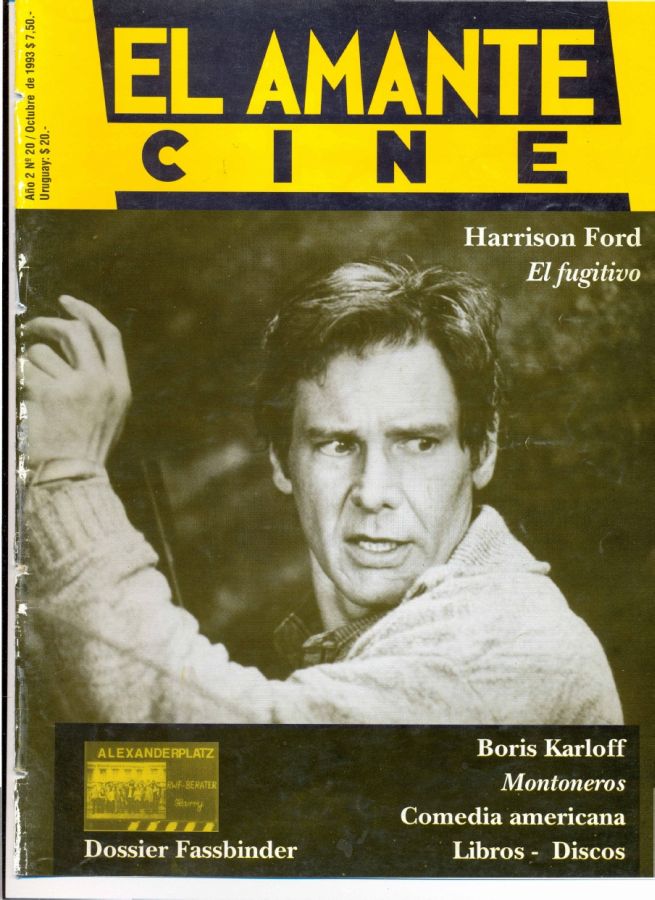 AMANTE CINE | EL magazine side cover Issue 20 October 1993