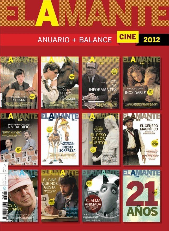 AMANTE CINE | EL magazine side cover  Annual December 2012
