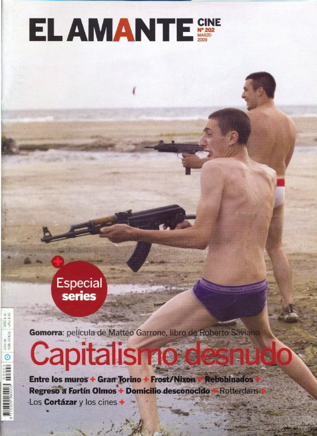 AMANTE CINE | EL magazine side cover Issue 202 March 2009