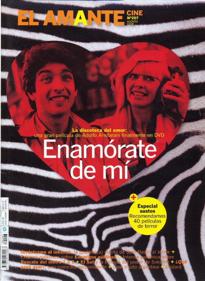 AMANTE CINE | EL magazine side cover Issue 207 August 2009