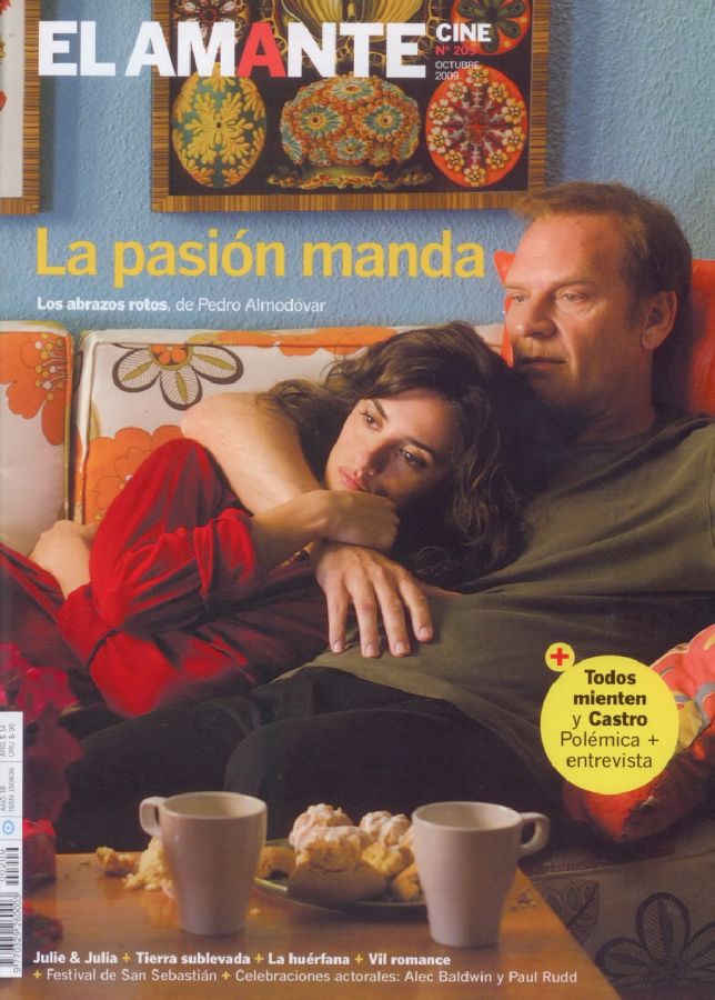 AMANTE CINE | EL magazine side cover Issue 209 October 2009