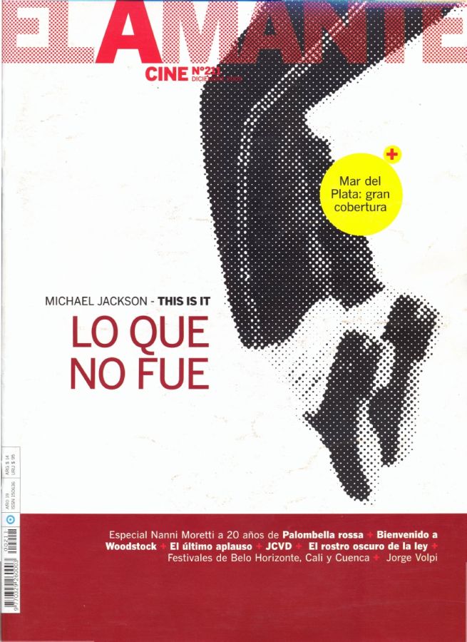 AMANTE CINE | EL magazine side cover Issue 211 December 2009