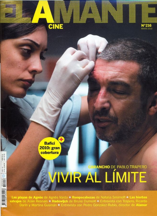 AMANTE CINE | EL magazine side cover Issue 216 May 2010