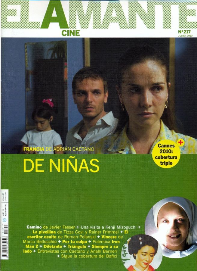 AMANTE CINE | EL magazine side cover Issue 217 June 2010