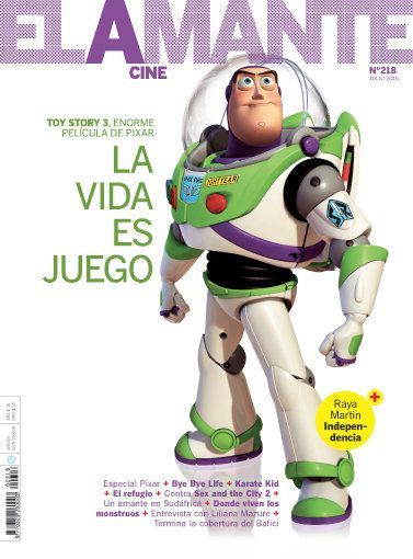 AMANTE CINE | EL magazine side cover Issue 218 July 2010