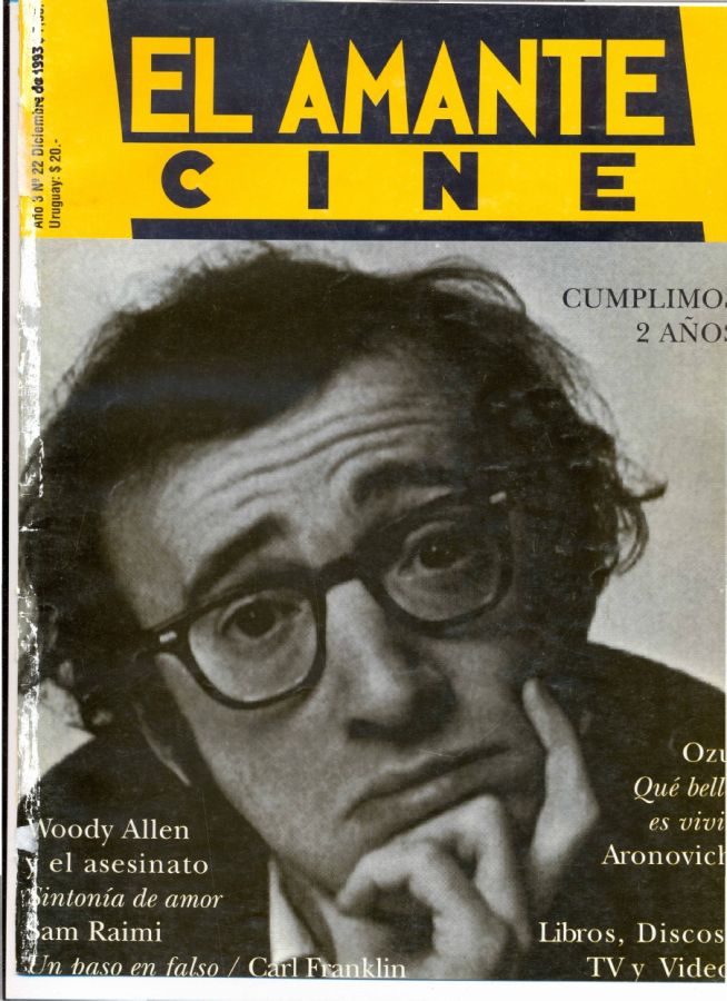 AMANTE CINE | EL magazine side cover Issue 22 December 1993