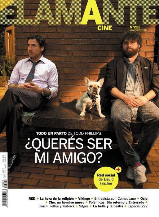 AMANTE CINE | EL magazine side cover Issue 222 November 2010