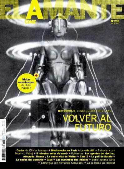 AMANTE CINE | EL magazine side cover Issue 230 July 2011