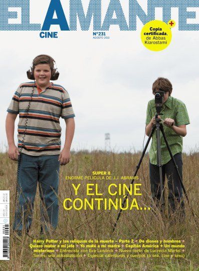 AMANTE CINE | EL magazine side cover Issue 231 August 2011