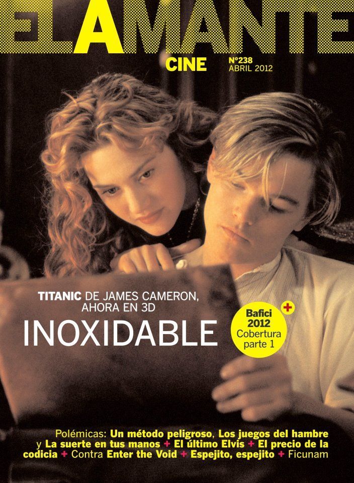 AMANTE CINE | EL magazine side cover Issue 238  Digital edition only April 2012