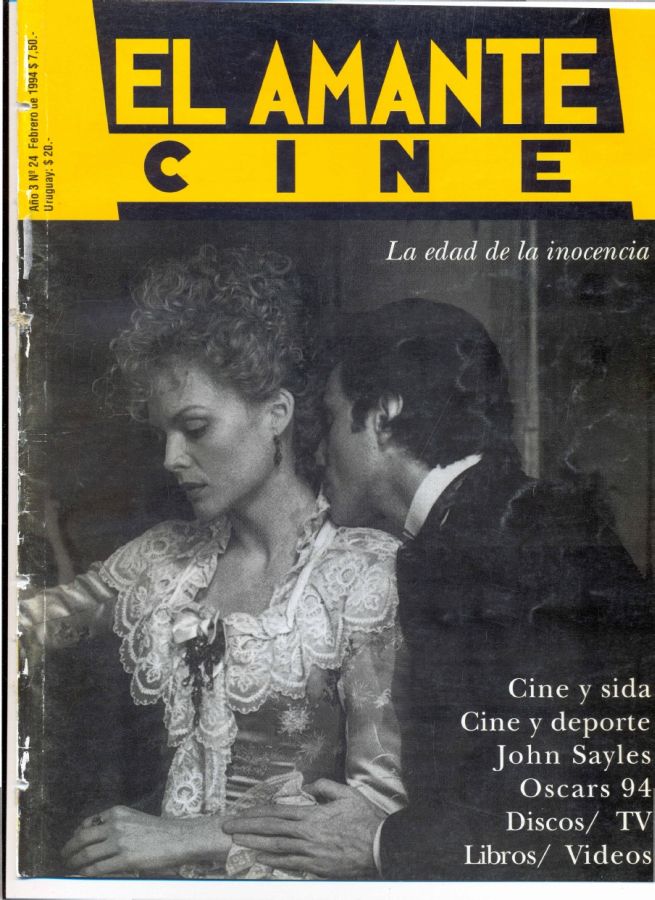 AMANTE CINE | EL magazine side cover Issue 24 February 1994
