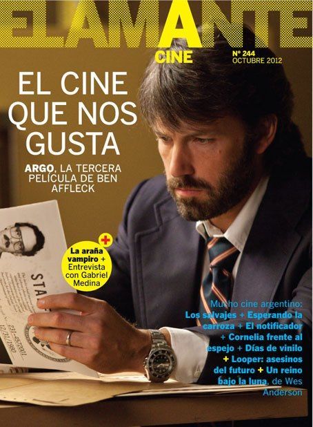 AMANTE CINE | EL magazine side cover Issue 244  Digital edition only October 2012