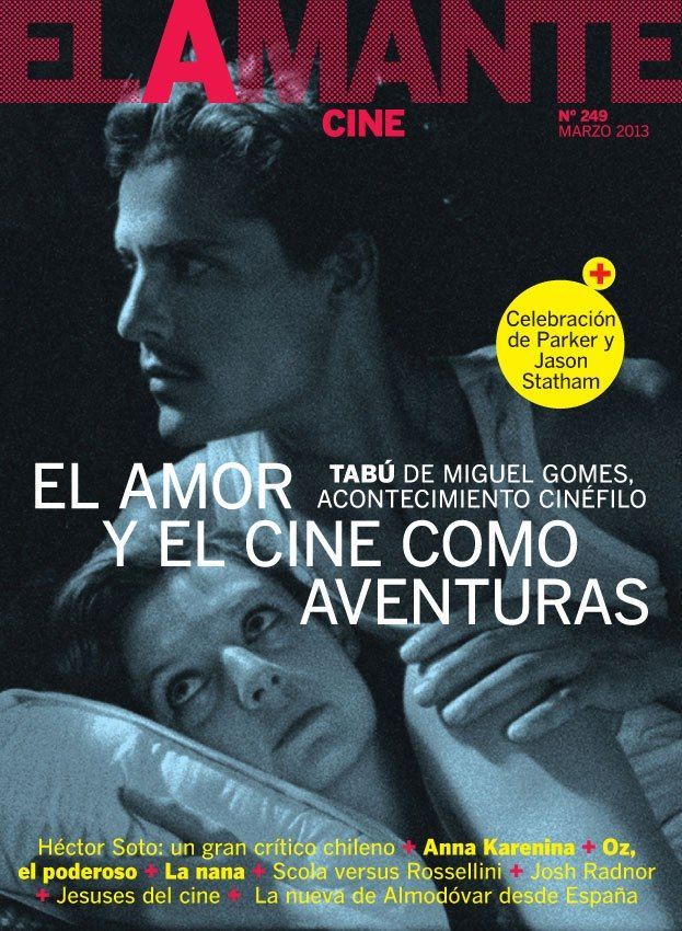 AMANTE CINE | EL magazine side cover Issue 249  Digital edition only March 2013