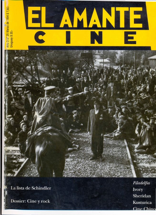 AMANTE CINE | EL magazine side cover Issue 25 March 1994