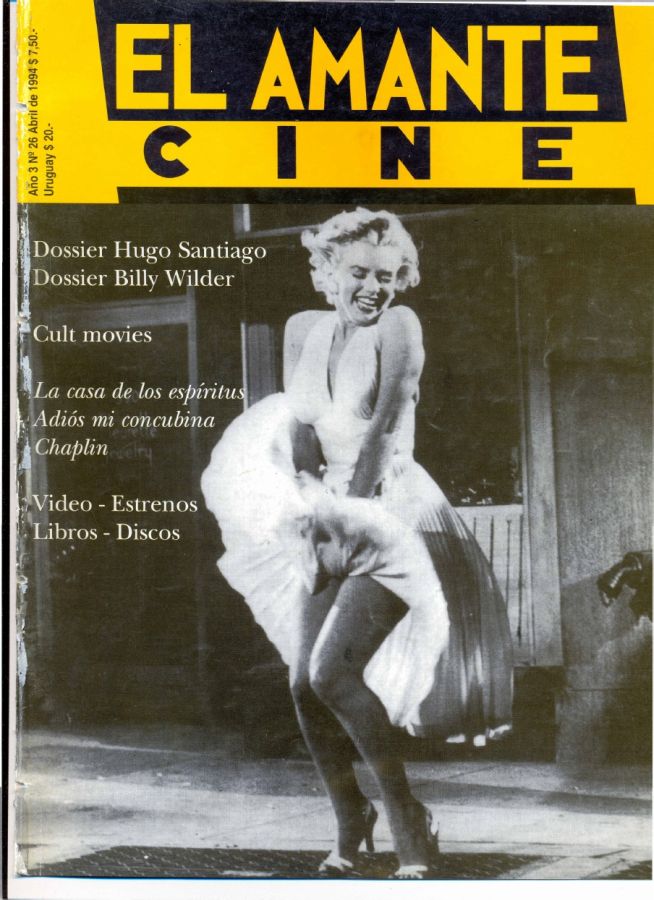 AMANTE CINE | EL magazine side cover Issue 26 April 1994
