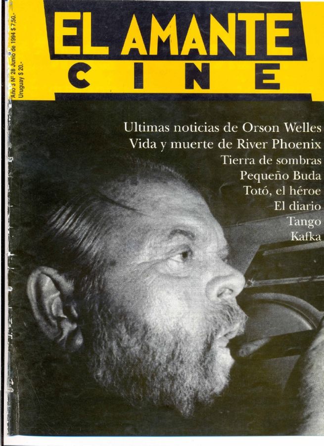 AMANTE CINE | EL magazine side cover Issue 28 June 1994