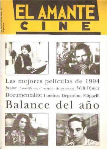 AMANTE CINE | EL magazine side cover Issue 35 January 1995