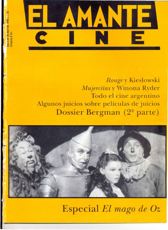 AMANTE CINE | EL magazine side cover Issue 38 April 1995