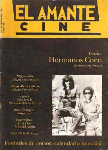 AMANTE CINE | EL magazine side cover Issue 41 July 1995