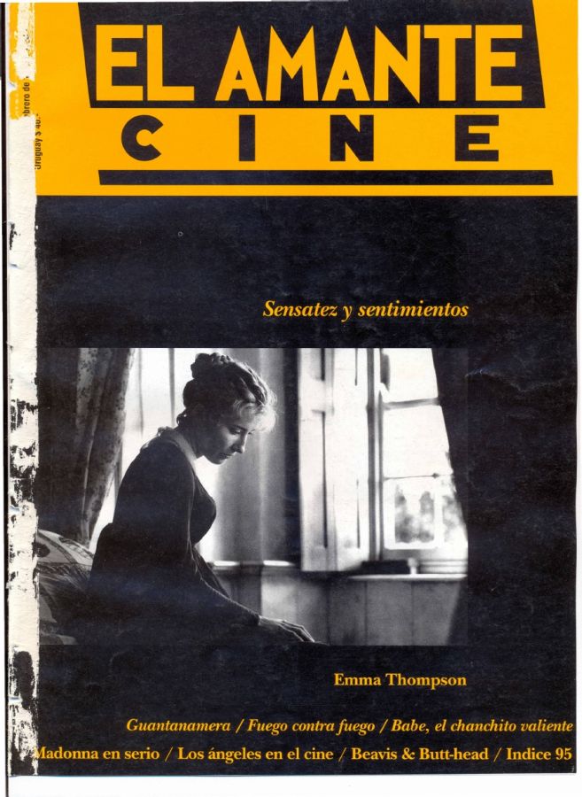 AMANTE CINE | EL magazine side cover Issue 48 February 1996