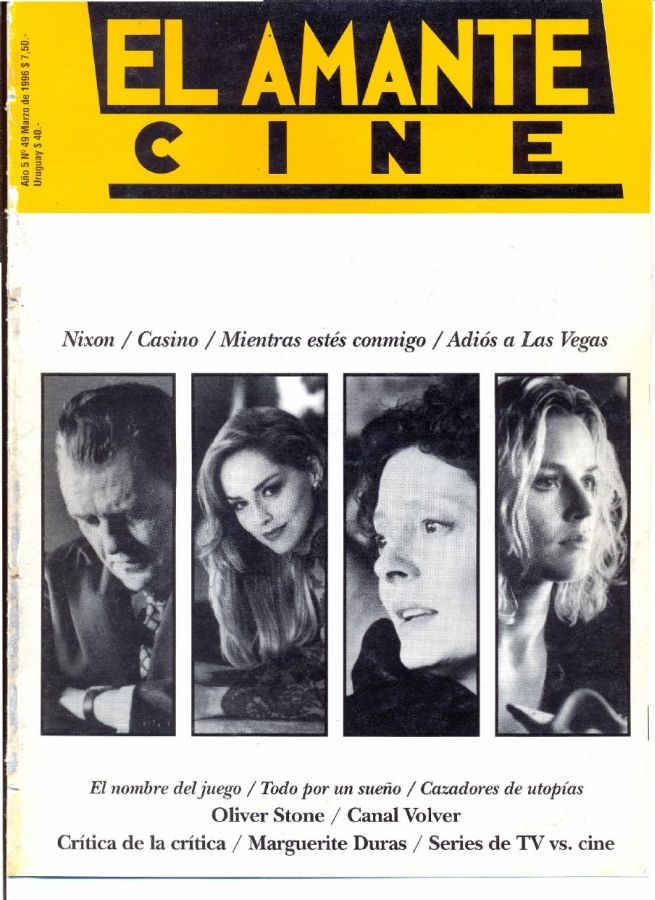 AMANTE CINE | EL magazine side cover Issue 49 March 1996