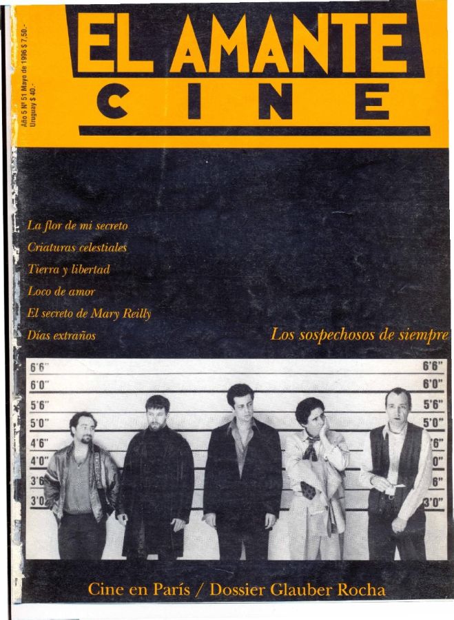 AMANTE CINE | EL magazine side cover Issue 51 May 1996