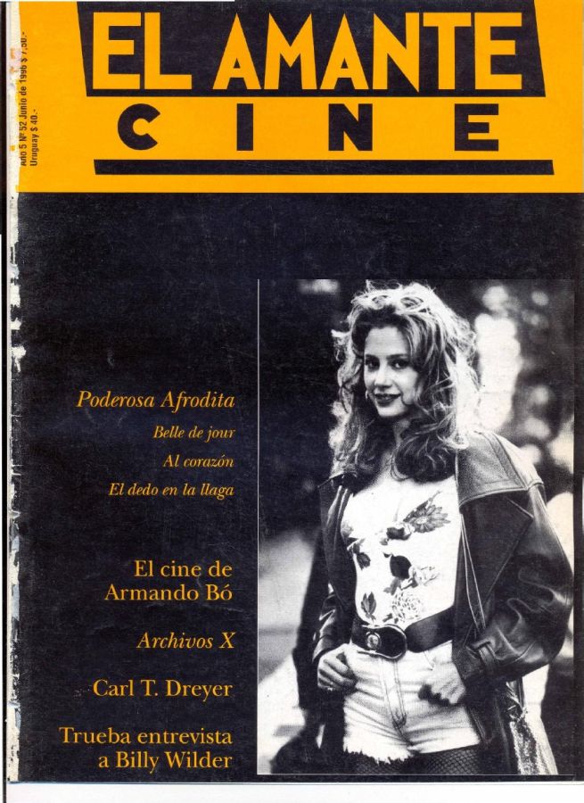 AMANTE CINE | EL magazine side cover Issue 52 June 1996
