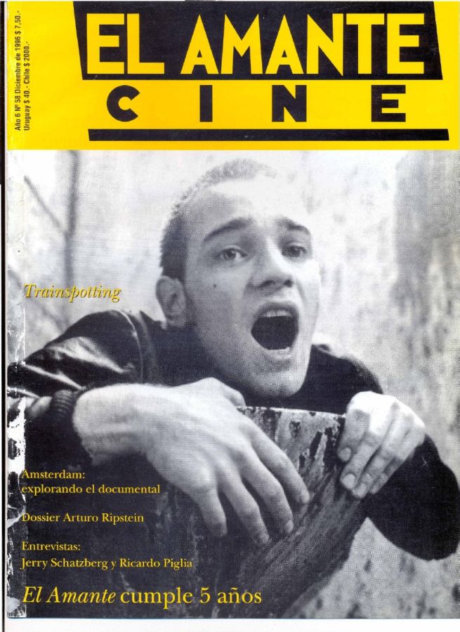 AMANTE CINE | EL magazine side cover Issue 58 December 1996