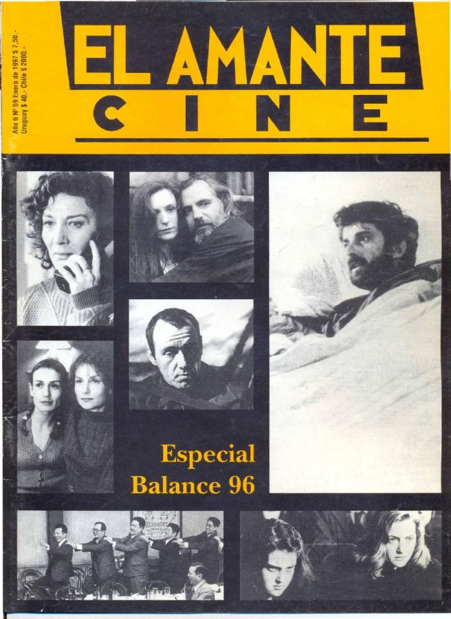 AMANTE CINE | EL magazine side cover Issue 59 January 1997