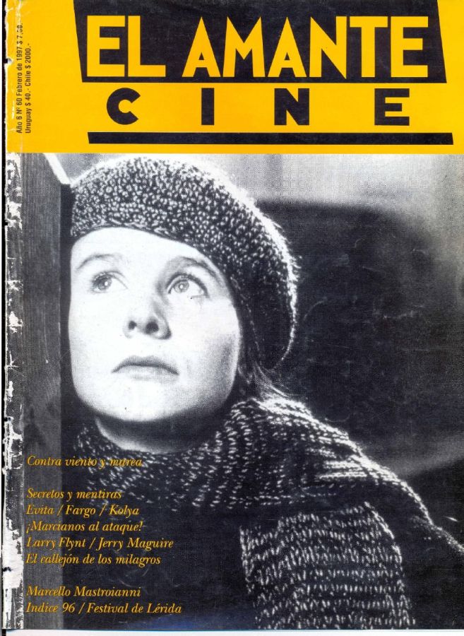 AMANTE CINE | EL magazine side cover Issue 60 February 1997