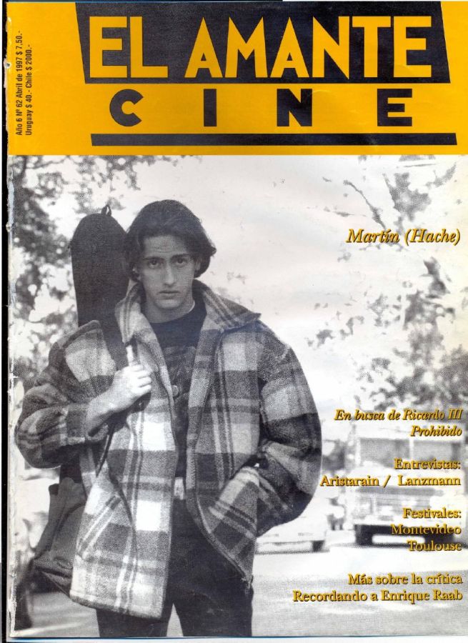 AMANTE CINE | EL magazine side cover Issue 62 April 1997