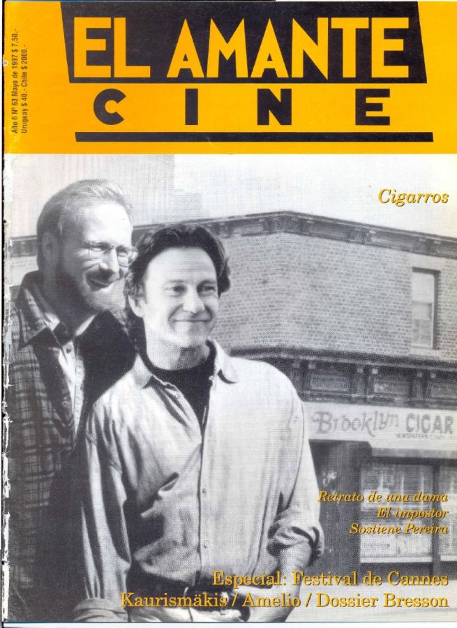 AMANTE CINE | EL magazine side cover Issue 63 May 1997