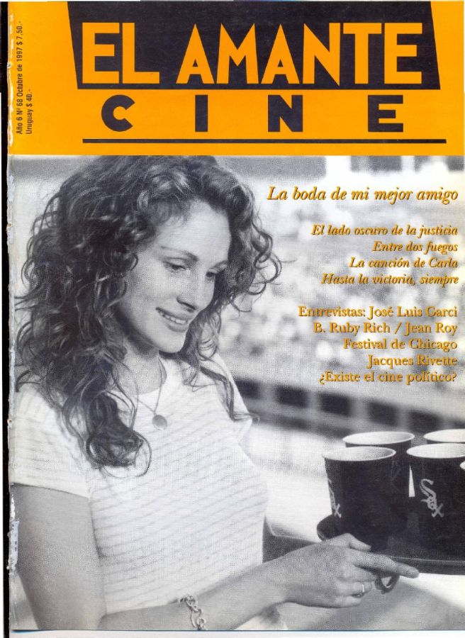 AMANTE CINE | EL magazine side cover Issue 68 October 1997